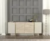 Sideboard Veyron mit 4 Türen in beiger Granit Optik und Produktbild-Vorschau 2