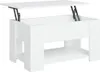 vidaXL Table basse blanche 79x49x41 cm Bois composite Voir les images du produit 1