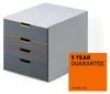 DURABLE Zásuvkový box VARICOLOR® 4, vícebarevné, 760427 Náhled obrázku produktu 1