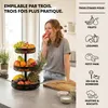 Étagère à fruits eluno, corbeille à pain ronde à 3 étages, Voir les images du produit 2