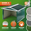 GARDEBRUK® Mähroboter Garage Metall Wetterbeständig Produktbild-Vorschau 5