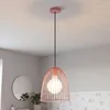 Hängeleuchte Metall Ø 24,5 cm H: max. 163 cm Drahtschirm Produktbild-Vorschau 7