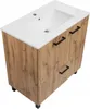 Szafka do Łazienki z Umywalką Stojąca 80 x 47 cm Dąb Wotan Podgląd zdjęcia produktu 7