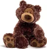 A brown teddy bear sitting on a white background. Anteprima dell’immagine prodotto