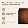 KitchenYeah© Herdabdeckplatte Leder - Textur - Braun - Produktbild-Vorschau 6