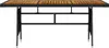 vidaXL Tavolo da giardino nero 160x70x72cm in poly rattan e Anteprima dell’immagine prodotto 1