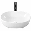 Aufsatzwaschbecken aus Keramik, oval, weiß, groß, glänzend, Produktbild-Vorschau 1