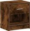 A product shot of a wooden nightstand with a drawer and an open shelf. Náhled obrázku produktu