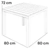 Außentisch - Weiß 78x78x72h cm Produktbild-Vorschau 11
