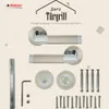 DOMINO Türgriff Drückergarnitur WC -Badezimmer Set | Produktbild-Vorschau 9