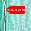 Siatka ochronna na rusztowania 3,07 x 20 m zielona 50 g/m² Podgląd zdjęcia produktu 1