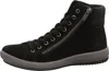 A black high-top sneaker with a gray sole and a zipper on the side. Anteprima dell’immagine prodotto
