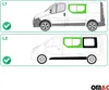 Zijruit, schuifruit voor Opel Vivaro 2001-2014, voorzijde, Productafbeelding-voorbeeld 3