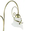 Stehlampe 169 cm E14 Weiß Gold aus Glas Metall Floral Produktbild-Vorschau 4