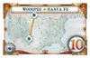 A map of the United States with a route highlighted between Winnipeg and Santa Fe, dated 1910, and a score of 10. Anteprima dell’immagine prodotto