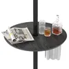 COSTWAY Ø50cm verstellbarer Schirmtisch, runde Tischplatte Produktbild-Vorschau 1