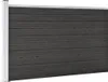 vidaXL Zahradní plot WPC 175x105 cm šedý Náhled obrázku produktu 1