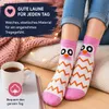 Damen Eulensocken 5er Set – Lustige bunte Socken Produktbild-Vorschau 5