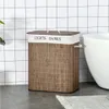 HOMCOM Wäschebox Wäschekorb abnehmbar mit 3 Griffe Produktbild-Vorschau 11