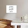 MuchoWow® - Leinwandbilder - Zitat - Pizza, Pasta, Vino - Produktbild-Vorschau 5