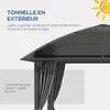 Outsunny Tonnelle de jardin pavillon de jardin 3 x 3 m Voir les images du produit 7