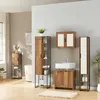 Badkamerkast 'Namsskogan', 115x35x25 cm, met walnootlook Productafbeelding-voorbeeld 7