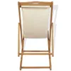 vidaXL Sdraio in teak 56x105x96 cm crema Anteprima dell’immagine prodotto 14