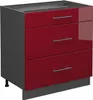 Vicco Küchenunterschrank Fame-Line, 80 cm mit 3 Schubladen, Produktbild-Vorschau 1