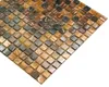 braunes Mosaik mit goldenem Metallicstaub. Poolmosaik in Produktbild-Vorschau 3