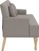 vidaXL Lavice s polštářem Taupe 113x64,5x75,5 cm látka Náhled obrázku produktu 4