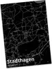 Mr. & Mrs. Panda Postkarte Stadthagen - Geschenk, Produktbild-Vorschau 1
