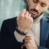 GT Collection | Męska bransoletka z płaskimi koralikami i Podgląd zdjęcia produktu 4