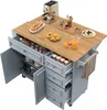 Sweiko îlot de cuisine(110×45-75×92cm),îlot de cuisine Voir les images du produit 12