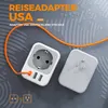 TESSAN Adapter podróżny z 1 gniazdem USB-C i 2 gniazdami Podgląd zdjęcia produktu 3