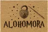 Kokos-Fußmatte „ALOHOMORA“ mit Schlossmotiv – 40x60 cm – Produktbild-Vorschau 1