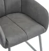A close-up view of the seat and armrest of a gray chair. Náhľad obrázku produktu
