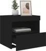Comodino con luci LED nero 50x40x45 cm Anteprima dell’immagine prodotto 8