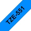 Brother TZe-551 - Schwarz auf Blau - Rolle (2,4 cm) 1 Produktbild-Vorschau 6