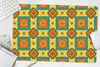 MuchoWow® Schreibtischunterlage Patchwork - Retro - Blumen Produktbild-Vorschau 5