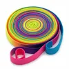 PRECORN Gummitwist Kinder – 6 m Regenbogen Hüpfgummi – Produktbild-Vorschau 1