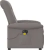 vidaXL Massagesessel Elektrisch Taupe Stoff Produktbild-Vorschau 5