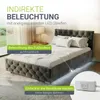 Juskys Polsterbett Nizza 120x200 cm mit Matratze - Produktbild-Vorschau 3