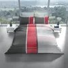 Mikrofaser Bettwäscheset Gestreift 135x200 cm Weiß Produktbild-Vorschau 2