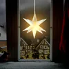 3D Weihnachtsstern 10 cm 3er Set mit Timer - weiß - Deko Produktbild-Vorschau 7