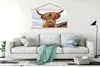MuchoWow® Textilposter Schottisches Hochlandrind - Kuh - Produktbild-Vorschau 3