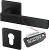 Türklinke Schwarz Matt - Türgriff Set aus Aluminium für Produktbild-Vorschau 1