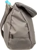 A side view of a gray crossbody bag with a blue strap accent. Produktbild-Vorschau