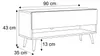 RTV Schrank CALANTE LOFT 90 cm auf Beinen mit LED, schräge Produktbild-Vorschau 7
