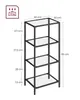 A diagram illustrating the dimensions and weight capacity of a shelf unit. Produktbild-Vorschau