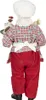 Clayre & Eef Figur Weihnachtsmann 28 cm Rot Weiß Textil Produktbild-Vorschau 3